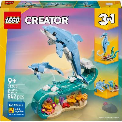 Конструктор LEGO Creator 3 в 1 - Морски животни: красиви делфини (31385) (31385)