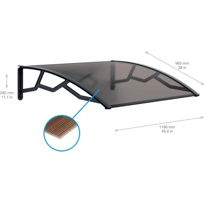 Artplast HARD TOP 100 x 145 cm kouřový