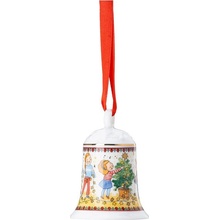 Vánoční porcelánová ozdoba na stromeček Zvonek Christmas Lights 7 cm Rosenthal