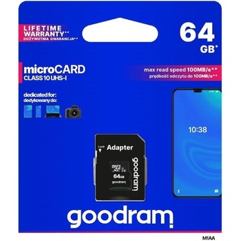 GOODRAM microSDXC Class 10 64GB M1AA-0640R12