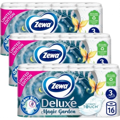 Zewa Deluxe Magic Garden 3-vrstvý 3 x 16 ks