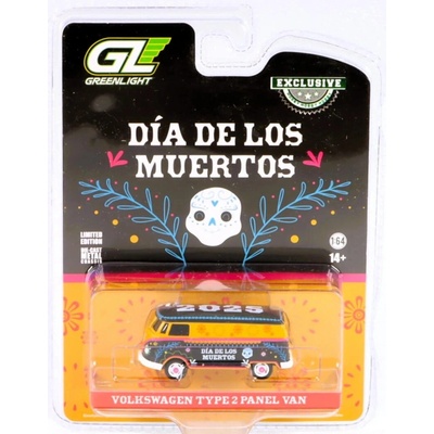 GreenLight Volkswagen Type 2 Panel Van Dia De Los Muertos 2024 1:64