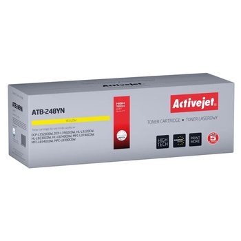 Compatible Тонер Activejet ATB-248YN за принтери Brother, Резервен Brother TN248Y, Върховен, 1000 страници, жълт) (ATB-248YN)