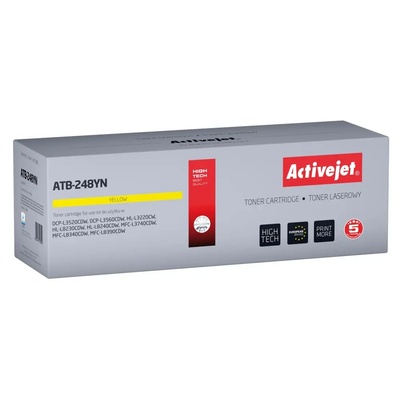 Compatible Тонер Activejet ATB-248YN за принтери Brother, Резервен Brother TN248Y, Върховен, 1000 страници, жълт) (ATB-248YN)