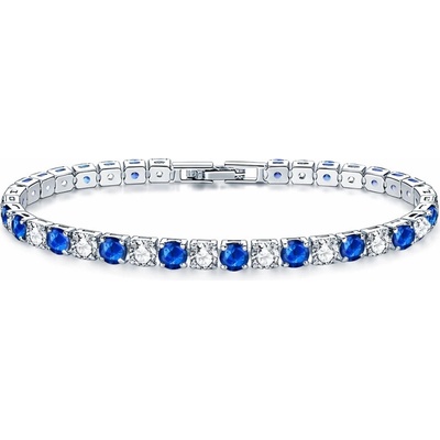 Sisi Jewelry náramek se zirkony Robertina Sapphire NR2041/17 Modrá