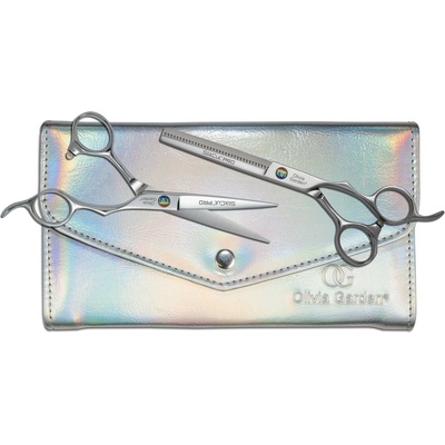 Olivia Garden SilkCut Pro Pride Edition Set sada profi kadeřnických nůžek pro praváky