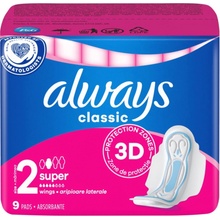 Always Classic Wings Maxi hygienické vložky 9 ks