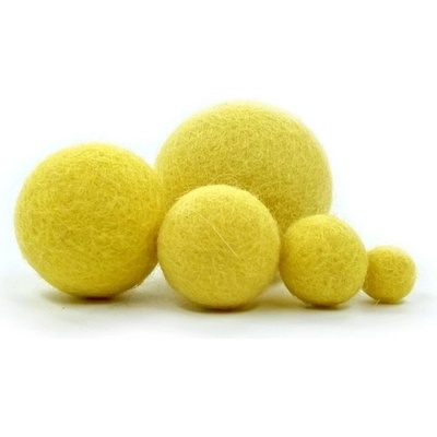 MMboutique Plstěná kulička vel.XS 005-Yellow