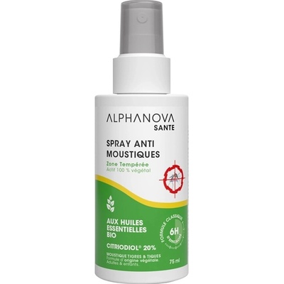 Alphanova repelent proti hmyzu pro mírné pásmo BIO 75 ml