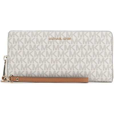 Michael Kors Peněženka jet set travel Continental vanilla acorn