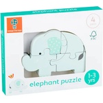 Orange Tree Toys Дървен пъзел Orange Tree Toys - Слон (OTT06962) - ozone