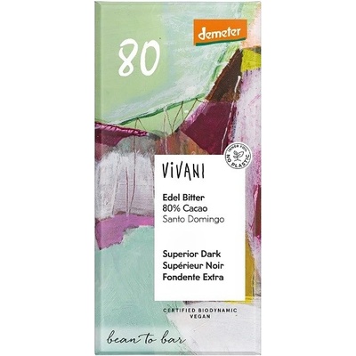 Vivani Horká čokoláda 80% výberová BIO 90 g