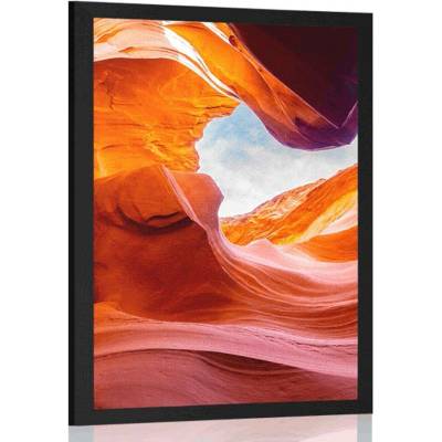 Plakát Antelope Canyon v Arizoně - 40x60 black