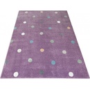 Nej-koberce Lima C275A Tečky fialový / růžový
