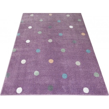 Nej-koberce Lima C275A Tečky fialový / růžový