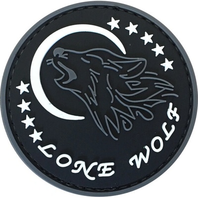 WARAGOD Lone wolf PVC nášivka