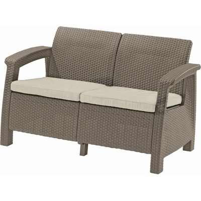 Keter Corfu Love Seat cappucccino