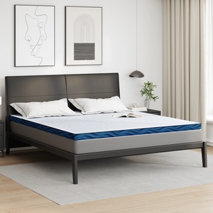 vidaXL Топер за матрак 180 x 200 cm дебелина Жакардова материя Бяло (4106273)