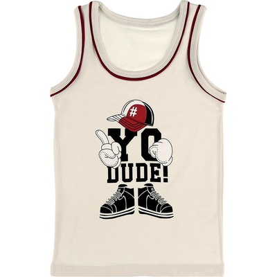 Evona chlapecký nátělník se širokými ramínky C béžová