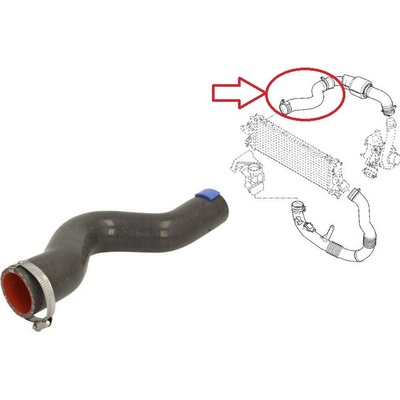 Hadice plnícího vzduchu Renault Trafic 2006-2014 2,5 dCi od turba do intercooleru 8200648187