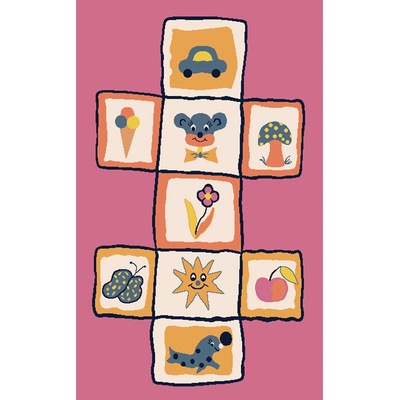 КИЛИМ play 120х170см РОЗОВО ДАМА (П1409-02ФКР-61)