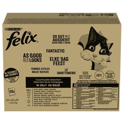 Felix Fantastic Country Flavors kapsičky v želé mx příchutí 120 x 85 g