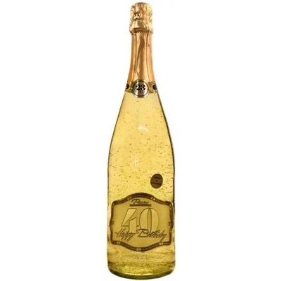 Goldvin Všetko najlepšie k narodeninám "40" so zlatými lupienkami 1,5 l 9,5% (čistá fľaša)
