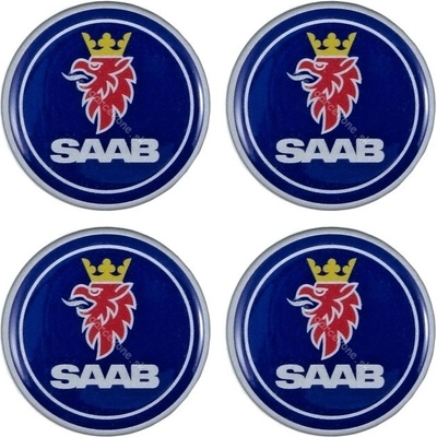 nálepky na auto kolesovky Saab o 5,5 cm