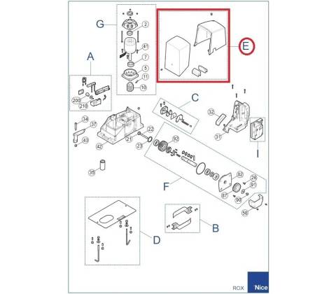 SPCG015700 kryt pre ROX600