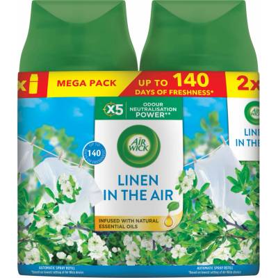 Air Wick Freshmatic Náplň do osvěžovače vzduchu Prádlo ve vánku DUO 500 ml