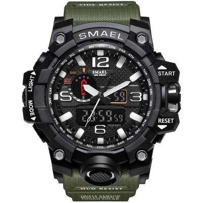 SMAEL Спортен мъжки часовник smael though, Камуфлаж (smael-1545-military)