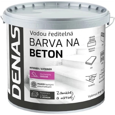 Denas Barva na beton 5 kg šedá protiskluzová – Sleviste.cz