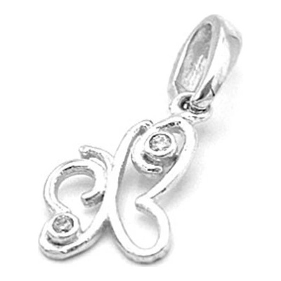 B&B Goldinvestic Zlatý přívěsek motýl se zirkony bílé zlato N4139