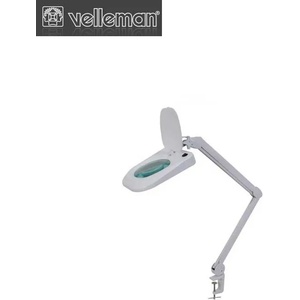 Velleman Настолна лампа с лупа, 5 диоптъра, 10 W, 60 LED / Velleman VTLLAMP1WN / (VEL VTLLAMP1WN)