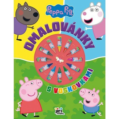 Jiri Models Omaľovánky s voskovkami Prasiatko Peppa