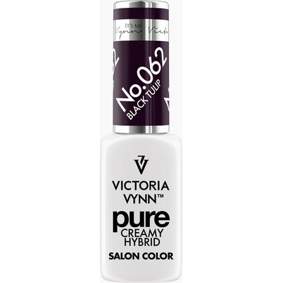 VICTORIA VYNN Hybridní gel lak PURE CREAMY HYBRID 062 Black Tulip 8 ml