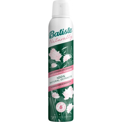 Batiste Naturally Bamboo & Gardenia suchý šampon pro absorpci přebytečného mazu a pro osvěžení vlasů 200 ml