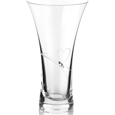 Diamante skleněná váza Romance X s kamínky Swarovski 21,5 cm – Zboží Mobilmania