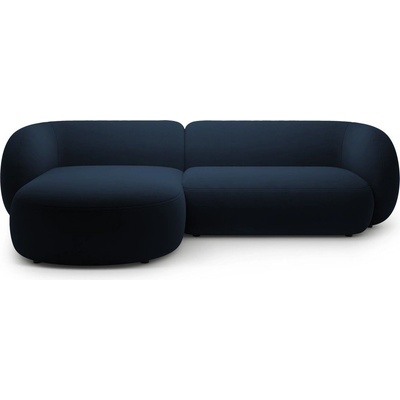 Micadoni Син кадифен ъглов диван (ляв ъгъл) Kate - Micadoni (MIC_LC_44_F1_KATE2)