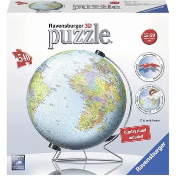 Ravensburger 3D Пъзел Ravensburger Глобус - 540 елемента - 7012436