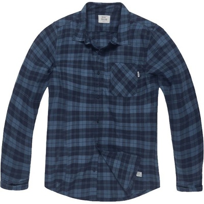 Vintage Industries flanelová košela Riley royal check