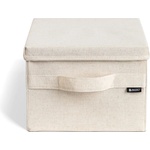 Bigso Бежова текстилна кутия за съхранение с капак 27x36x19 cm Soft Storage Small - Bigso (6958S0801-99)