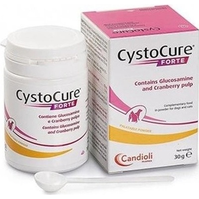 CystoCure forte na podporu funkcie močových ciest pre psy a mačky 30 g