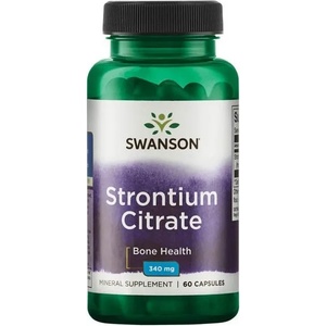 Swanson Strontium Citrate, 340 mg, 60 капсули, Swanson (SW1195)