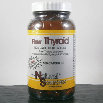 Natural Sources Raw Thyroid 180 kapslí