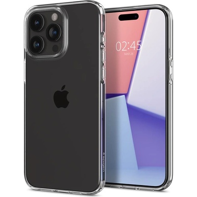 Spigen Liquid Crystal Case - тънък силиконов (TPU) калъф за iPhone 15 Pro Max (прозрачен)
