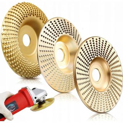 3X KOTOUČ NA BROUŠENÍ DŘEVA DŘEVOTŘÍSKY 100MM 16MM RAŠPLE BRUSNÝ