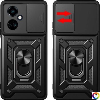 Tecno Camon 19 / 19 Pro Sliding Camera Cover Design TPU+PC /Удароустойчив Ring Holder4 Калъф и Протектор