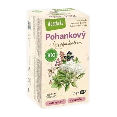 Apotheke Pohankový čaj s bezovým květem BIO 6 x 20 sáčků