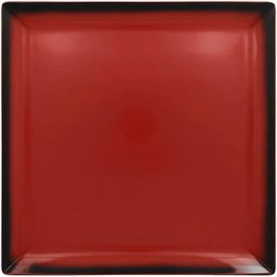 RAK Porcelain Talíř čtvercový 30,2 cm červená RAK-LEEDSQ30RD